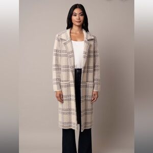 Cyrus Open Plaid Mink Coat